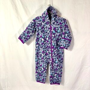 Columbia Infant Snowtop Fleece Bunting Hood. Fold Over Hands & Feet Covers/Flaps